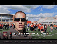 Tablet Screenshot of collegefootballtour.com